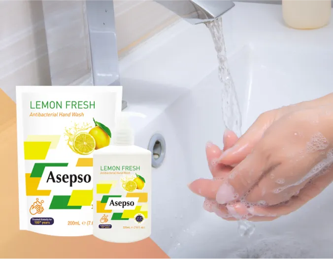 ASEPSO Antibacterial Hand Wash Lemon Fresh (Sabun Cuci Tangan) & Refill (Isi Ulang)
